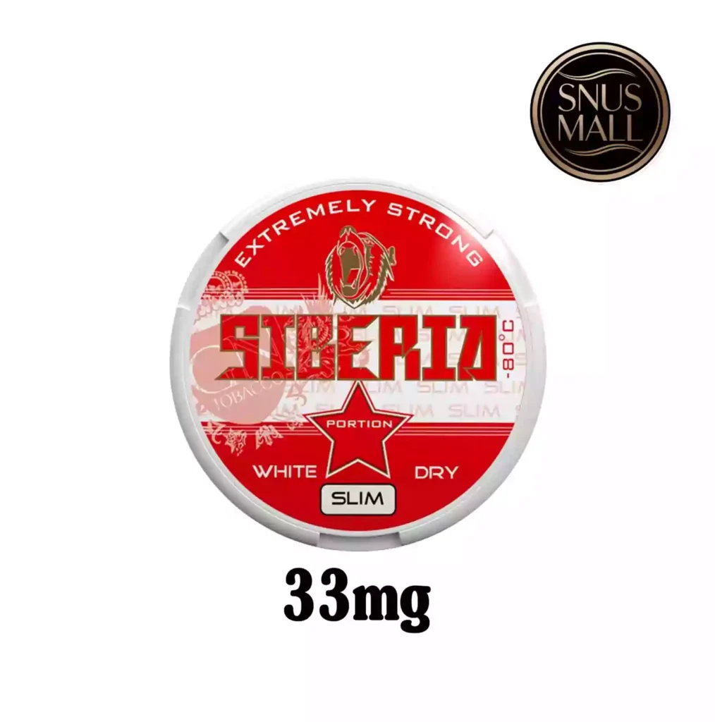 Siberia White Dry Slim 33mg Snus in Dubai
